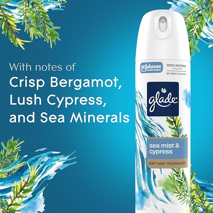 Glade Air Freshener Room Spray, Sea Birch Scent, Odor Fighting to Deliver Long - Image 4