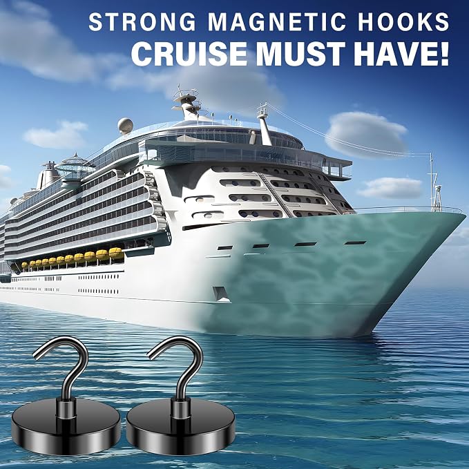 FINDMAG 6 Pack Magnetic Hooks, 110LB+ Magnetic Hooks - Image 2