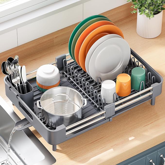 TOOLF Expandable Dish Drying Rack - Image 9