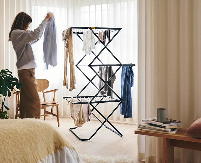 Joseph Joseph AirFrame 3-Tier Folding Clothes Drying Rack, Space Saving - Image 3