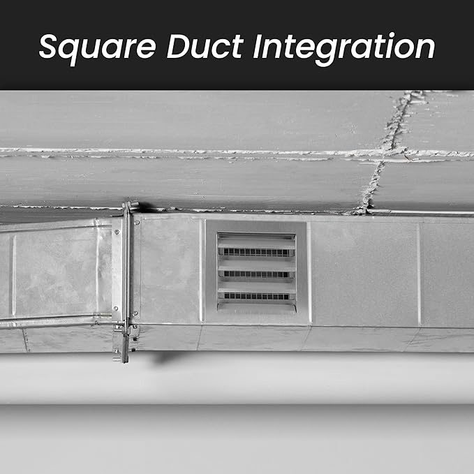 Repa Market 9" x 9" Inch Heavy Duty Exhaust Vent with Wire Mesh Screen - Air Intake Wall Louvered Vent Grille - Steel Outdoor HVAC Vent Register - HVAC Crawl Space Durable Air Gable Vent