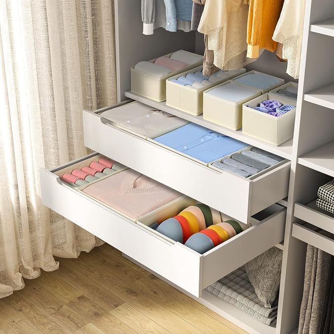 DIMJ Drawer Organizer Clothes, 36 Pack Dresser Organizer, Foldable Closet - Image 4