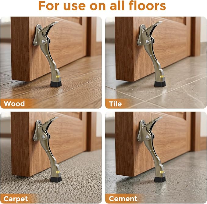 Door Stoppers, 4 Inch Kickdown Door Stop - Image 6