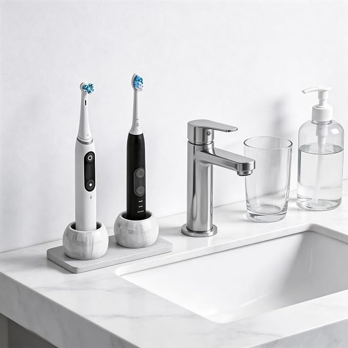 2 Pack Ceramic Toothbrush Holder - Image 5