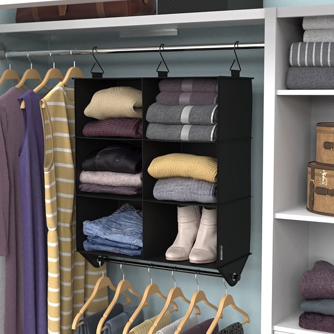 ClosetMaid 6-Shelf Fabric Hanging Closet Organizer - Image 3