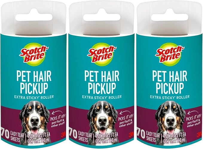 Scotch-Brite Pet Hair Pickup Extra Sticky Lint Roller Refills, Refills Only by Unknown