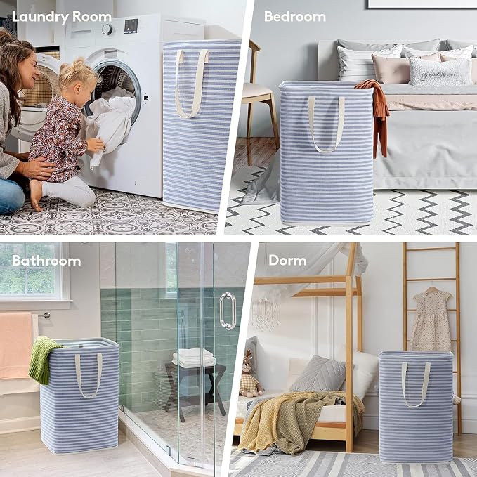 Lifewit 3 Pack Laundry Basket 80L Each, Collapsible Clothes Hamper - Image 6