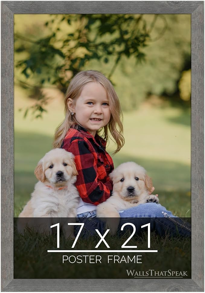 wallsthatspeak 17x21 American Barn Picture Frame for Puzzles Posters Photos or Artwork