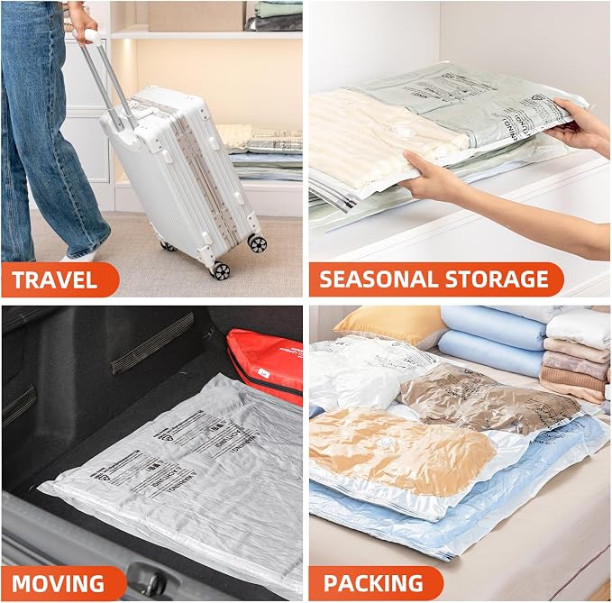 TAILI 10 Pack Vacuum Storage Bags, Jumbo Size, Cream | Vacuum Seal Bags - Image 9