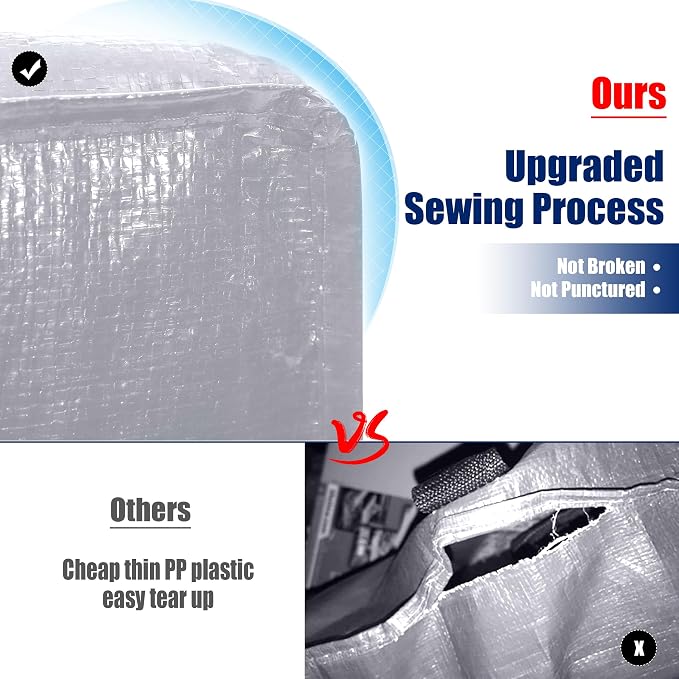 Cosy Family 4 Pack Heavy Duty Extra Large Moving Bags - Image 3