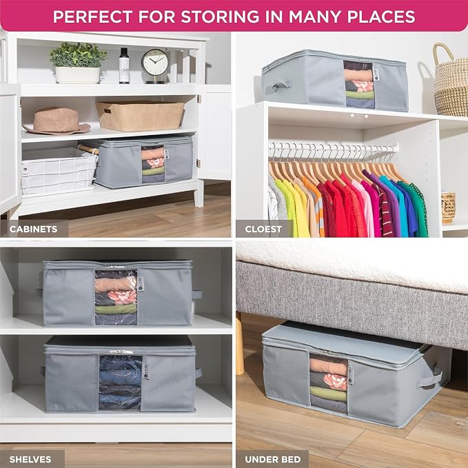 Cedar Clothes Storage Bag Organizer, Protects From Moths, Dirt & Dust, Underbed - Image 4