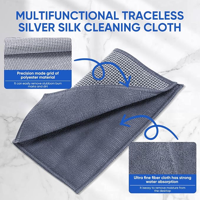 Forggon 10Pcs New Upgrade 2-Layer Non Scratch Wire Dishcloth, Wire Dishwashing - Image 4