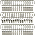 44 Pack Metal Curtain Rings by AMZSEVEN