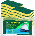 AIDEA Sponges Kitchen, 12 Pack XL Heavy Duty Dish Sponges, Cleaning Sponges | by AIDEAHOME