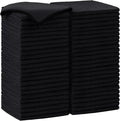 AIDEA Black Microfiber Cleaning Cloth-50PK, Cleaning Rags 12"x12" Absorbent | by AIDEAHOME