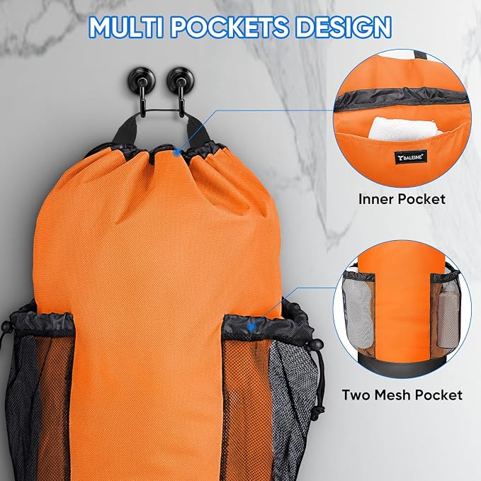 BALEINE 150L Laundry Bag Backpack, 900D Oxford Fabric Large Travel Laundry Bags - Image 5