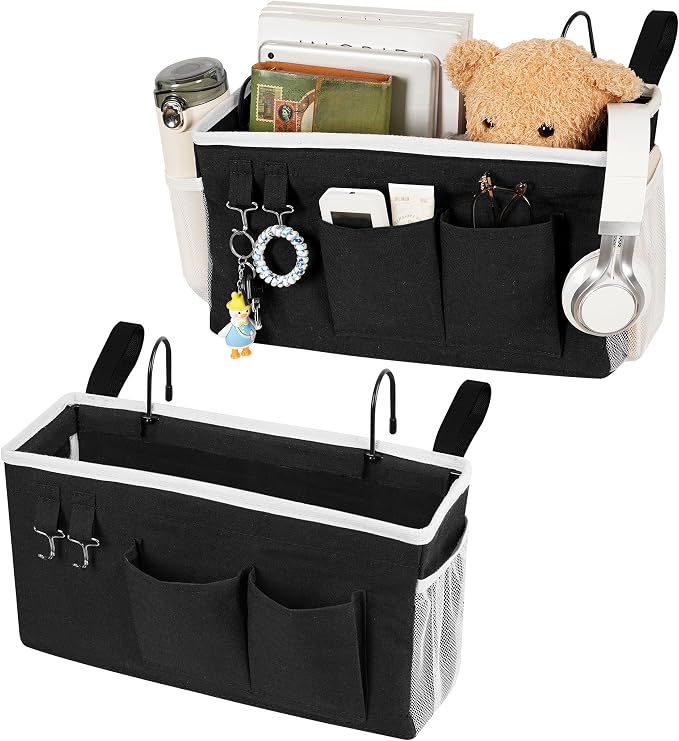 Bedside Caddy, Bedside Storage Bag Hanging Organizer by Loghot
