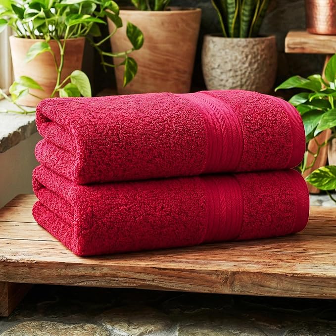 Ample Decor 100% Cotton Hand Towels 18x28 Inches, 600 GSM, Soft & Absorbent - Image 2