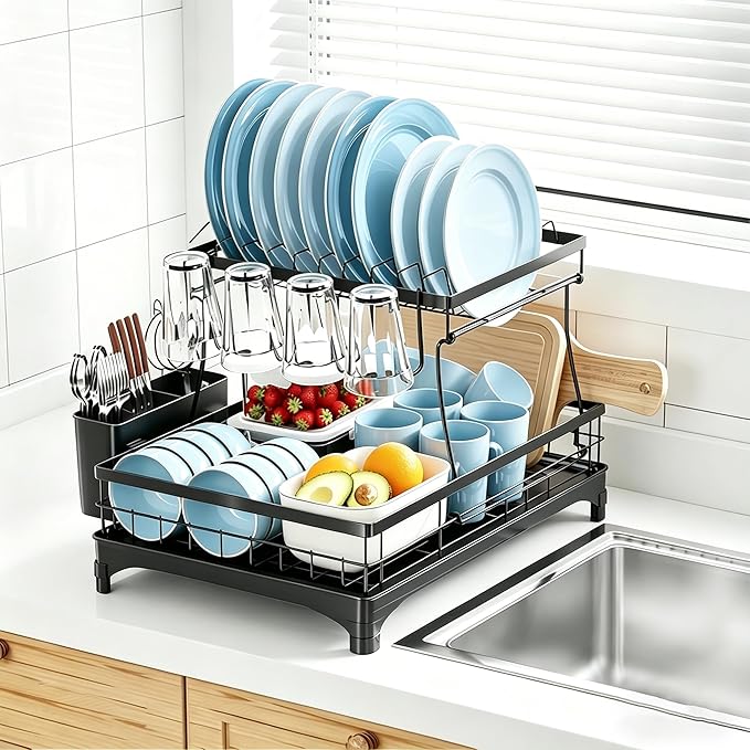 Simple Trending Dish Drying Rack, 2-Tier by SimpleTrending
