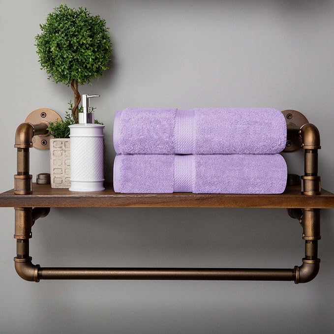 SUPERIOR Egyptian Cotton Plush & Absorbent, Bath Towel Set of 2, Soft Luxury - Image 8