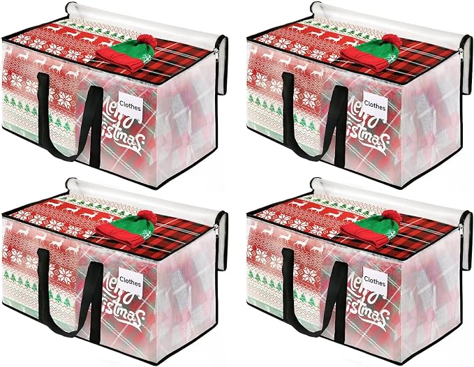 BlissTotes Moving Bags, 76L 4-Pack Storage Bags, Moving Boxes | Moving Box by BlissTotes