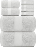 White Classic Luxury Bath Towel Set of 8 Pieces by WhiteClassic