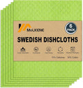 MoLKENE Swedish Dishcloths for Kitchen, 6 Pack Cellulose Sponge Cloths | by MoLKENE