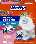 Hefty Ultra Strong 13 Gal Kitchen Trash Bags, Fabuloso Watermelon, 80ct | 13G by Hefty