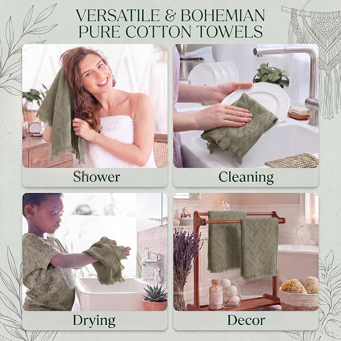 HunnmingRe 20 Pack Boho Hand Towel - Image 4
