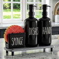 Cisily Black Soap Dispenser Set by CISILYHOMELIFE