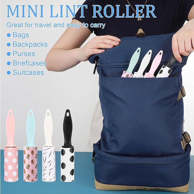 Hushee 24 Pcs Mini Lint Rollers - Image 5