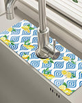Patterned Sink Faucet Mat Kitchen Splash Guard Super Absorbent Drying Mat by BnhjsdwTablecloth