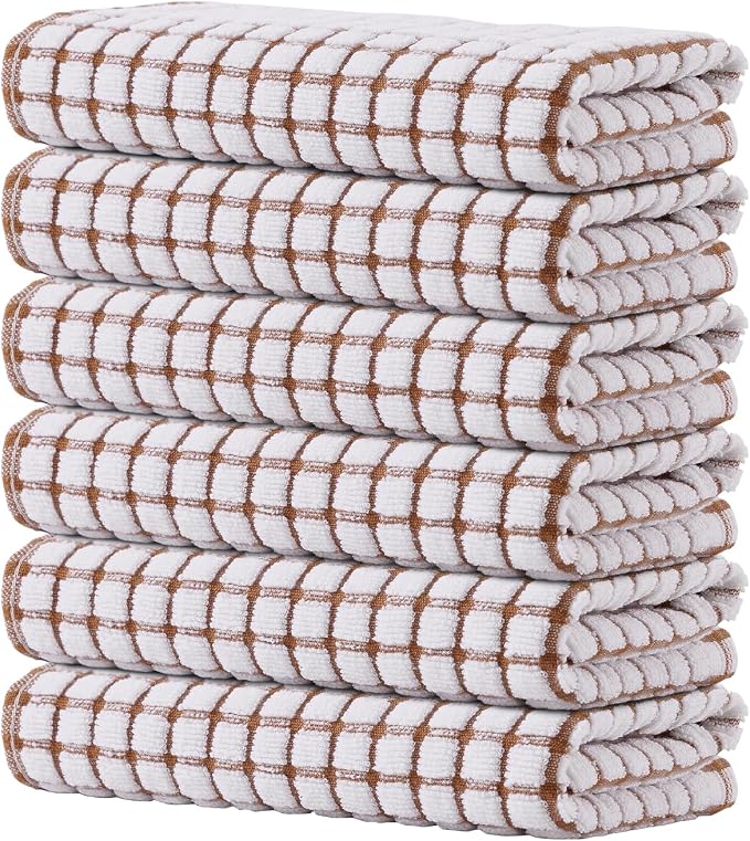 Kitinjoy Cotton 6 Pack Terry Kitchen Towels by Kitinjoy