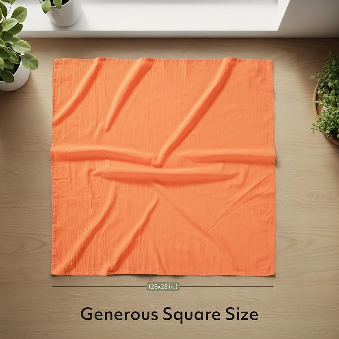 Utopia Kitchen Orange Flour Sack Towels 100% Cotton | Tea Towels - Image 2