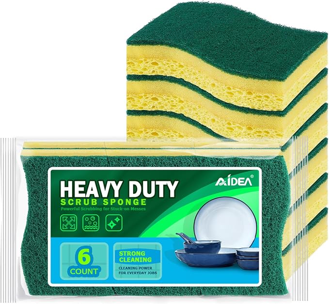 AIDEA Sponges Kitchen, Heavy-Duty Scrub Sponges, Sponge by AIDEAHOME