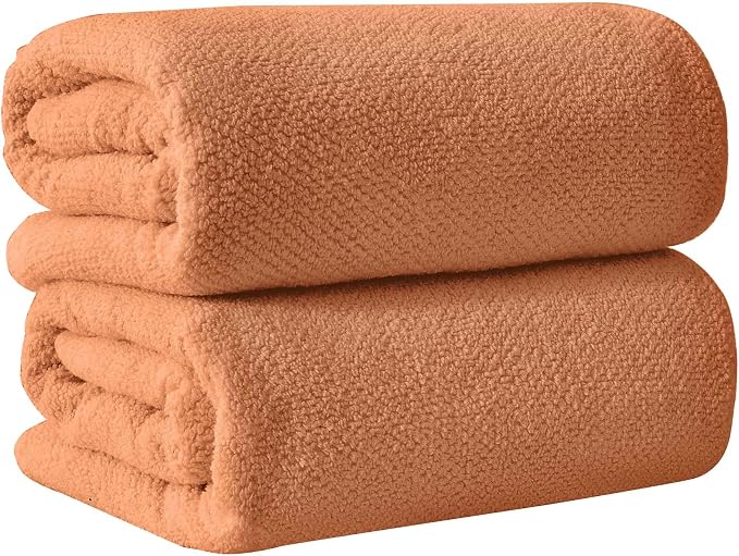 Great Bay Home 100% Cotton Oversized 2 Pack 68x35 Extra Large Towel Set by GreatBayHome