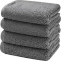 SEMAXE 4-Pack Gray Cotton Hand Towels by SEMAXE