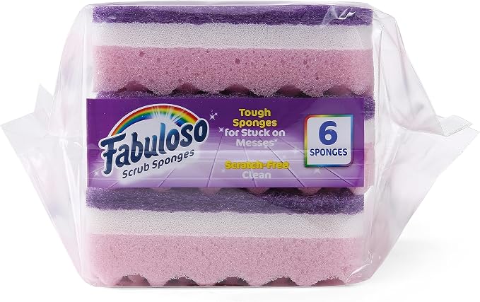 Fabuloso Scratch-Free Kitchen Dish Sponges, safe on nonstick cookware - Image 10