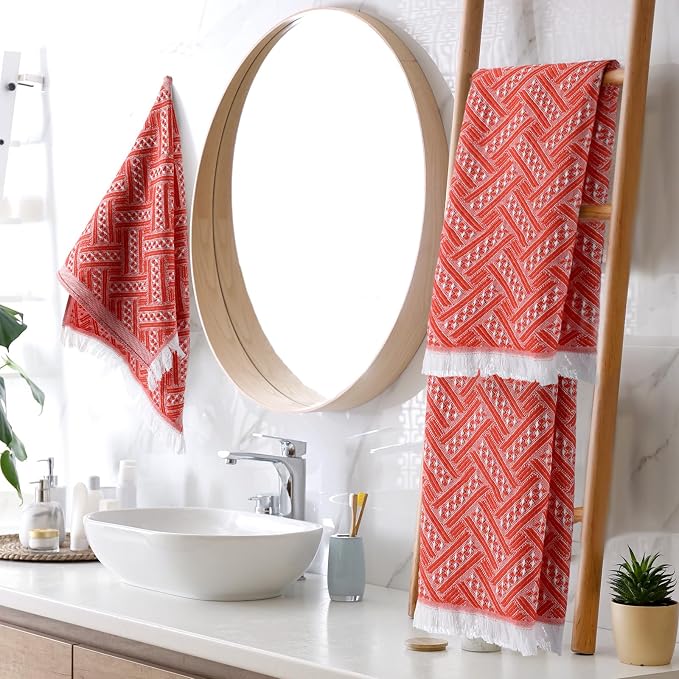 HunnmingRe 4 Pack Boho Hand Towel - Image 7