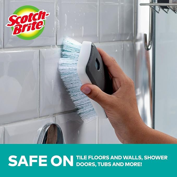 Scotch-Brite Deep Clean Brush For Tile Floors & Walls Shower Doors, 1 Pack | 0 - Image 3