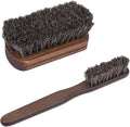 2 PCS Leather Brush Car Detailing, Horse Hair Brush, Car Cleaning Supplies by ecocstm
