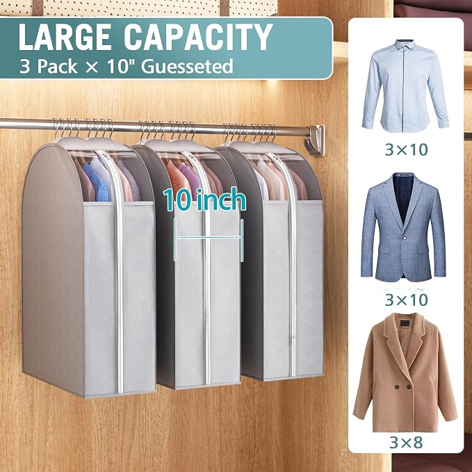 Liuoud 10" Gusseted Garment Bags - Image 2