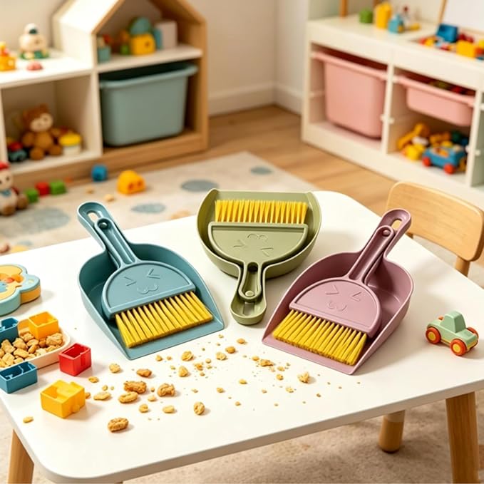 3PCS Hand Broom and Dustpan Set Mini Household Cleaning Tool - Image 6