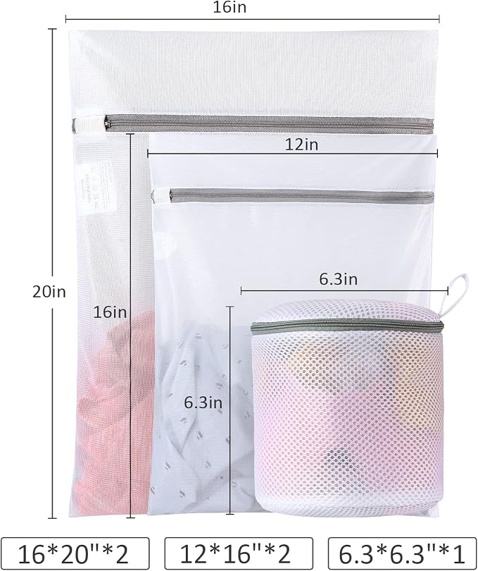 GOGOODA Mesh Laundry Bags for Delicates Durable Protective Wash Bags - Image 5