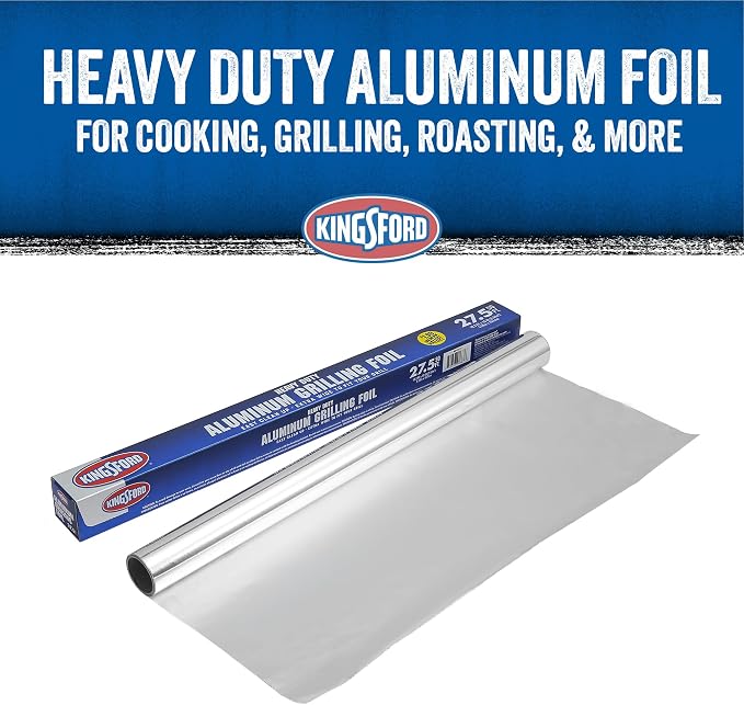 Kingsford Heavy Duty Aluminum Foil Roll, 27.5 Sq Ft | Wraps grill grates - Image 2