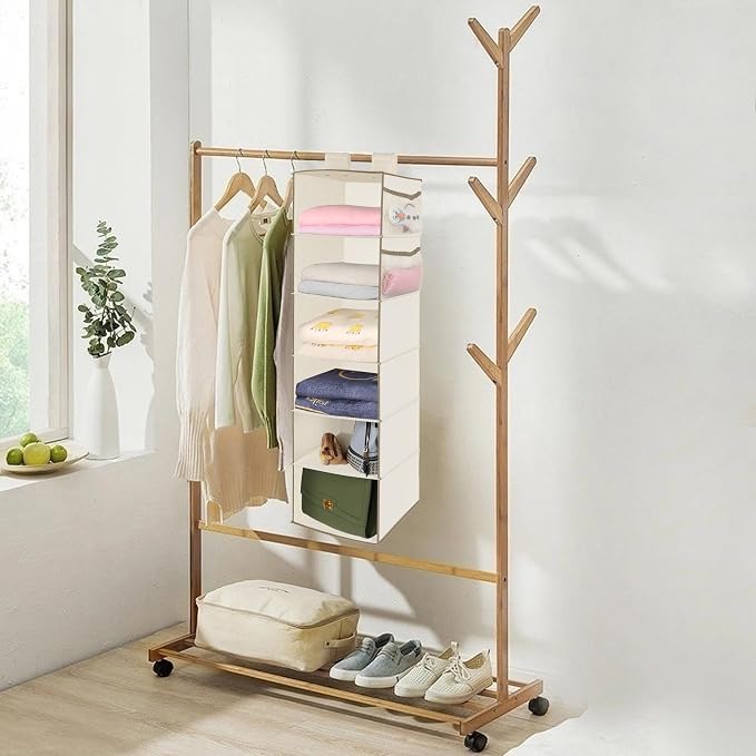 MAX Houser 6 Tier Shelf Hanging Closet Organizer - Image 2