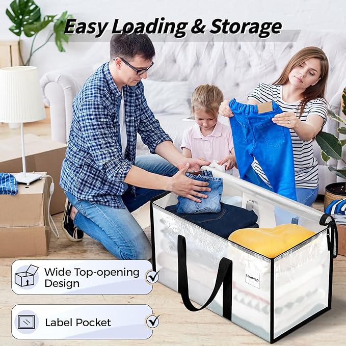 8 Pack Extra Large Clothes Storage Bins - Image 5