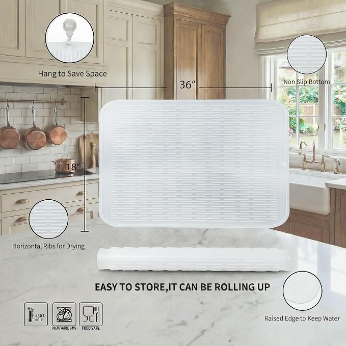 MicoYang Silicone Dish Drying Mat - Image 2