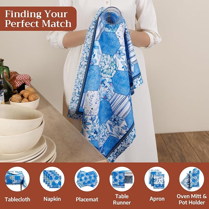Maison d' Hermine Kitchen Towels Set of 3 Reusable 100% Cotton 27.50" x 20" - Image 4