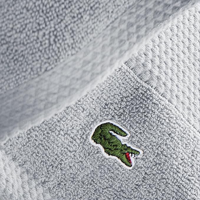 Lacoste Heritage Supima Cotton 6-Piece Towel Set, Quick Drying, Premium Super - Image 2